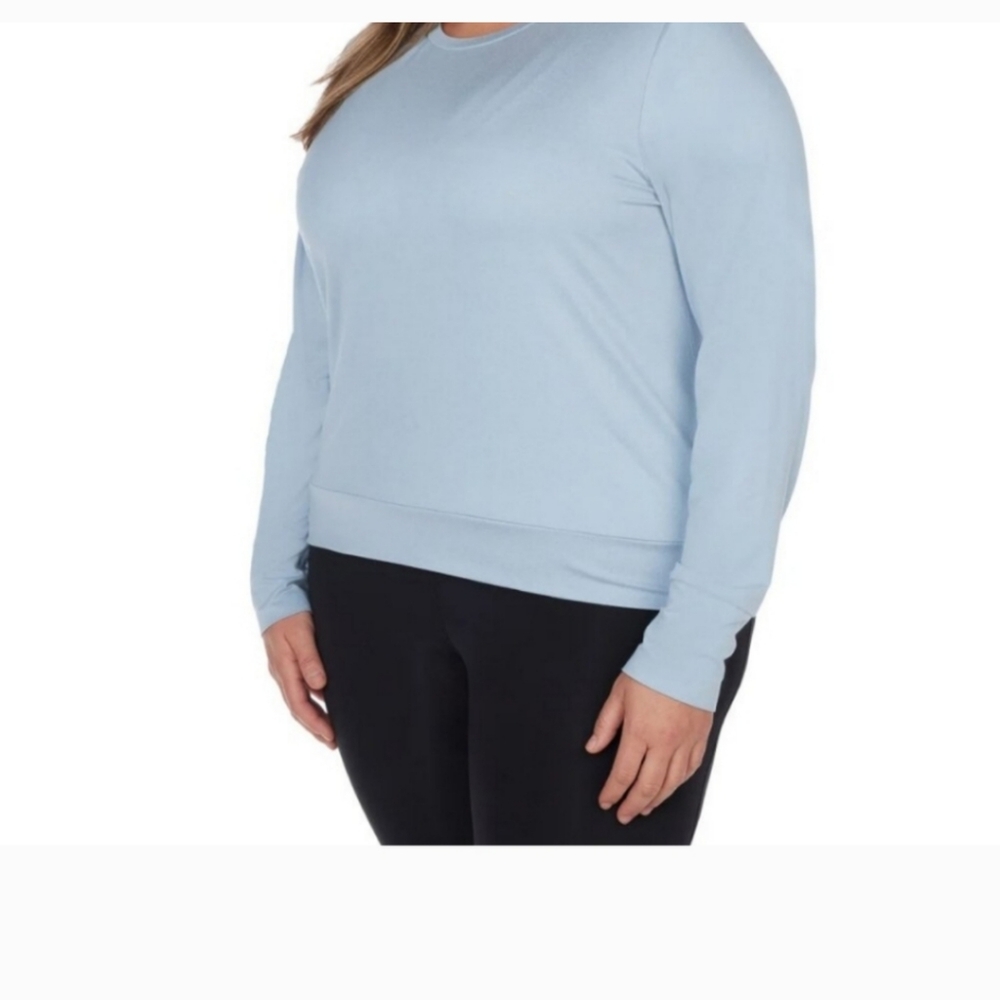 Lukka Lux 2-PACK Ladies Long Sleeve T-Shirt Wicking Relaxed,NWT - Picture 4 of 5